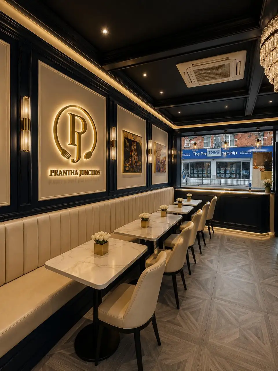 Inside the Prantha Junction dining room